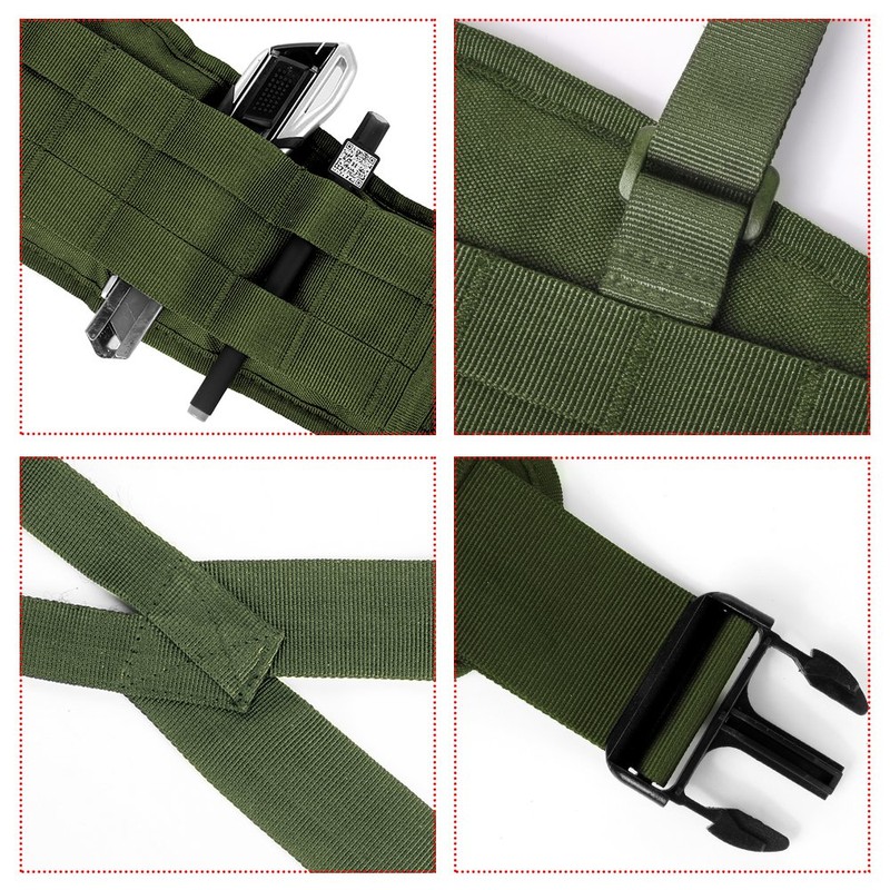 LUUFAN Tactical Belt Security Military Molle Belt Heavy Duty Adjustable