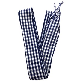 goodlace 1" Wide Cotton Plaid Shoelaces Wide Ribbon Checkered Shoe Laces 47" NO.23