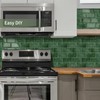 MOONFUN 10 Sheet Thicker Subway Tiles Light Green Peel and