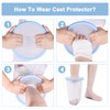 Fasola Cast Cover Foot, Cast Protector Waterproof Ankle Adult for