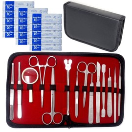 Advanced Dissection Kit- 34 pcs Total, High Grade Stainless Steel Instruments Perfect for Anatomy, Botany, Veterinary and Medical Students - by A2zscilab