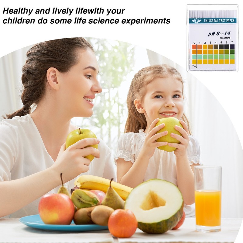 200 Strips Plastic Ph Test Strips, Universal Ph 0-14, Litmus