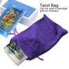 Tarot Storage Bag with Drawstring Velvet Durable Coin Bag (Purple)