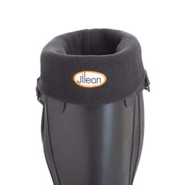 Jileon Fleece Welly Socks For Women - Soft Warm Fleece Boot Socks (Black Large)