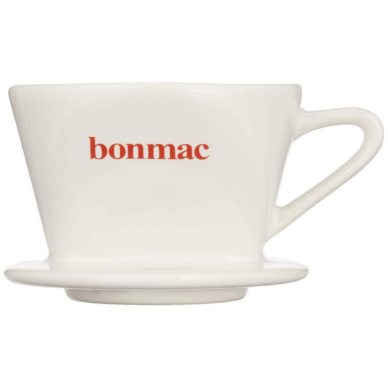 Bonmac 1-2 Cup Coffee Dripper with Measuring Spoon CD-1W White