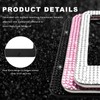 Xiqaler 2 PCS Bling License Plate Frame, Sparkling Rhinestone Auto