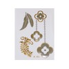 Gold Silver | (RSVP) Jewelry Flash Tattoo Stickers 205, 8x10
