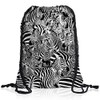 style3 Zebra Herd Backpack Gym Bag Sport Jute Bag Zebra,