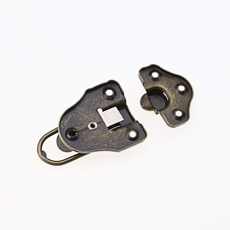 OTOTEC 8Pcs Box Case Latch Hasp, Retro Style Metal Duckbilled
