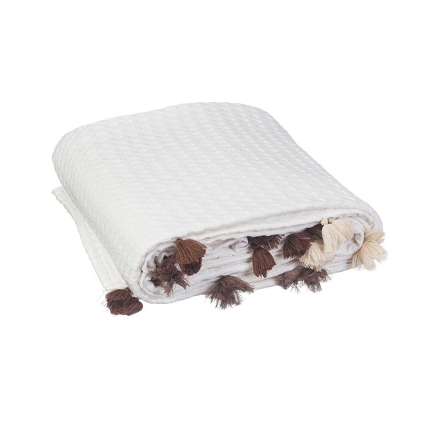 100% Cotton Waffle Blanket King Size 104x90 Inches - 450
