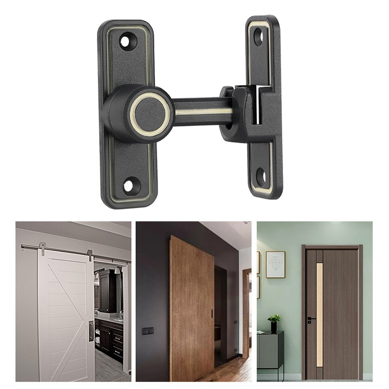 Sliding Door Bolt Luminous Prevent Theft Safe Stainless Steel 90