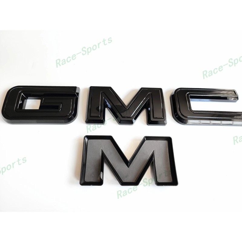Auto GMC OVERLAY Front Gloss Black GMC Emblem 2020+ Acadia