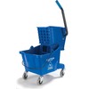 Carlisle FoodService Products Mop Bucket with Side-Press Wringer for Floor