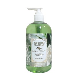 Camille Beckman Hand and Shower Cleansing Gel, Gardenia Breeze, 13 Ounce