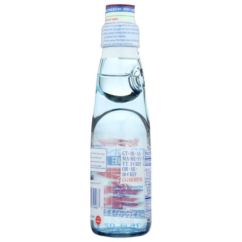Shirakiku Ramune Carbonated Drink - Original, 6.76-Ounce Bottle (Pack of