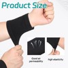 YQQYG 4Pcs Wrist Compression Sleeve, Soft Elastic Wrist Brace, Carpal