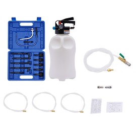 Transmission Fluid Pump 2-Way Manual ATF Filling System Dispenser, 10 Liter Large Capacity Fluid Extractor, Automatic Transmission Fluid Pump Kit w/ 14 ATF Filling Adapters, w/Carrying Case