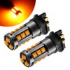 HAISECA AC/DC 9-36V PW24W PWY24W LED Bulb Amber,1200LM DRL Daytime