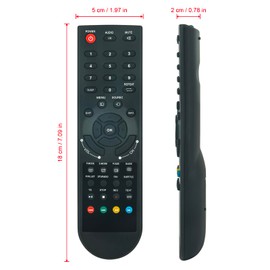 AULCMEET Replacement Remote Control Compatible with JTC LED LCD TV D-LED TV4032DTT DLE-315M1S-D D-LED TV4050TT