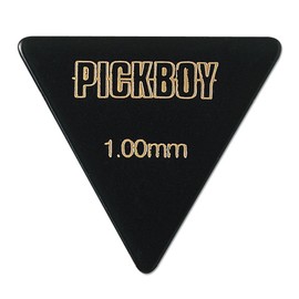 Pickboy Bass Pick, Triangle, black, Cellulose, 1.00mm, 10 picks