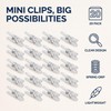 20Pcs Clear Plastic Clothes Pins, Mini Laundry Clips for Clothesline,