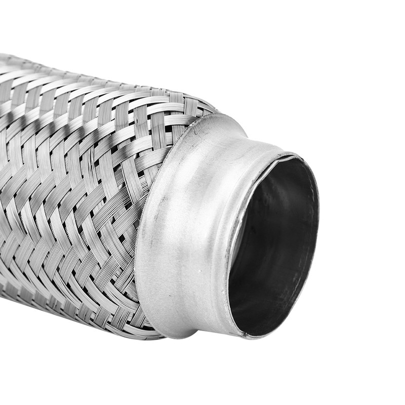 2 x 6in Car Exhaust Flexible Pipe Stainless Steel Weld