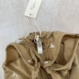 Rylee + Cru NWT RYLEE + CRU Shoulder Tie Bubble Romper Clouds Size 0-3 Months