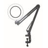 SE 4-Inch Black 4X Magnification LED Swing Arm Lamp with