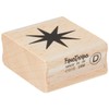 Art Stamps 8 Pointed Star Stamp, Black, Small