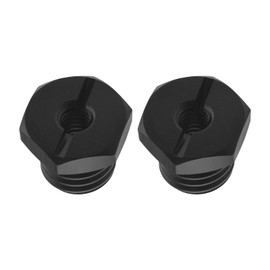 2Pcs 1/4 Inch-20 to 5/8 Inch-11 Laser Adapter Aluminum Alloy Screw Adapter Studs Accessories for Mounting Camera Webcams LCD Monitors Black