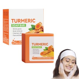 Turmeric Soap, Turmeric Soap, Turmeric Brightening Soap, Turmeric Blemish Soap, Cleansing, Moisturising & Brightening, Bath Soap for Face and Body, for All Skin Types