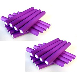 FP Papilotten Flex Rollers Set of 24 Purple from German Hairdressing Supplies Supplies Supplier 19-20 mm + Bag
