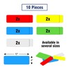 MVISUAL Dry Erase Magnetic Labels Large 12"x 4", Big Magnetic
