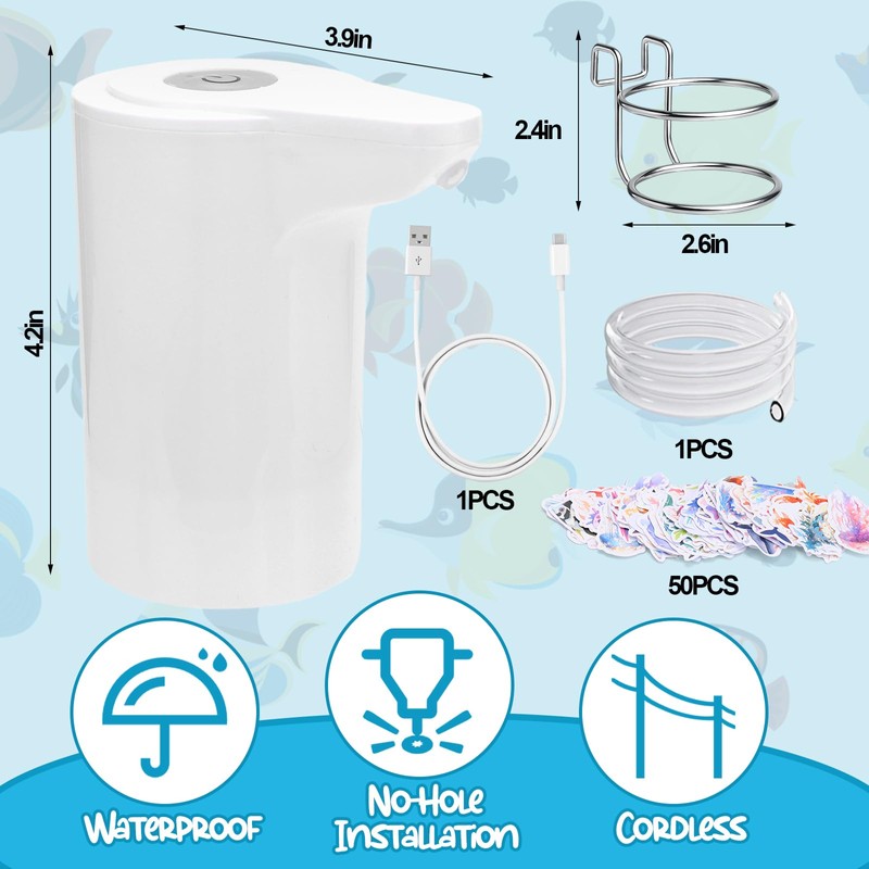 Vodolo Water Table Pump Continuous Flow,Cordless Kids Battery Powered Water