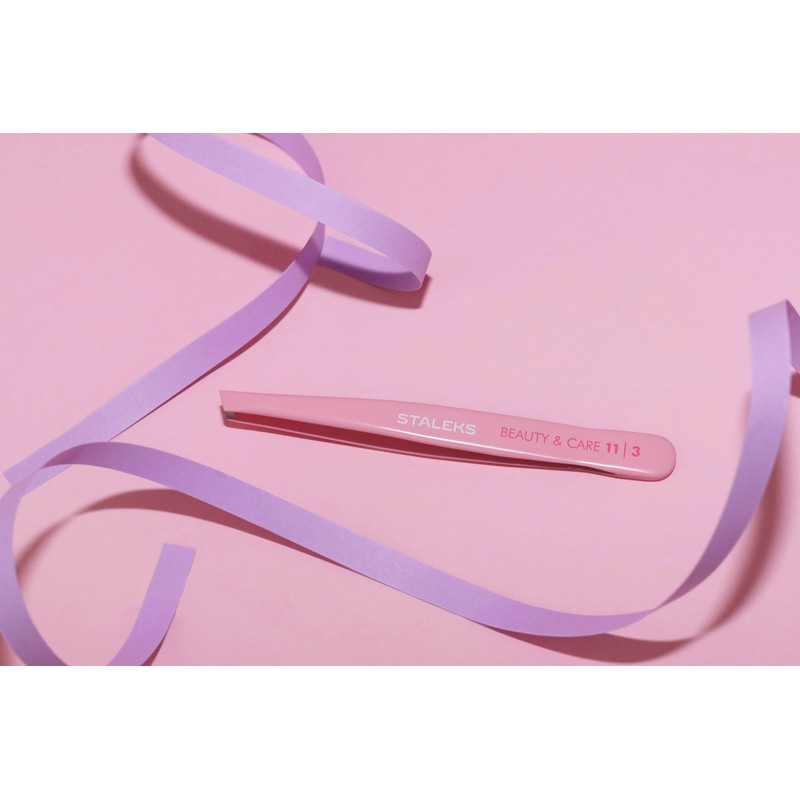 STALEKS PRO Augenbrauen-Pinzette, Präzision, Edelstahl, Beauty & Care 11/3