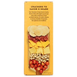 34° 34 Degrees Sesame Crisps Nutty Flavor Perfect Pairing for Cheese Charcuterie