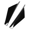 2pcs Rear Window Side Spoiler ABS Glossy Black Wing Trim
