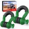 Nilight 2 Pack 3/4" D-Ring Shackle with 7/8" Screw 887lbs