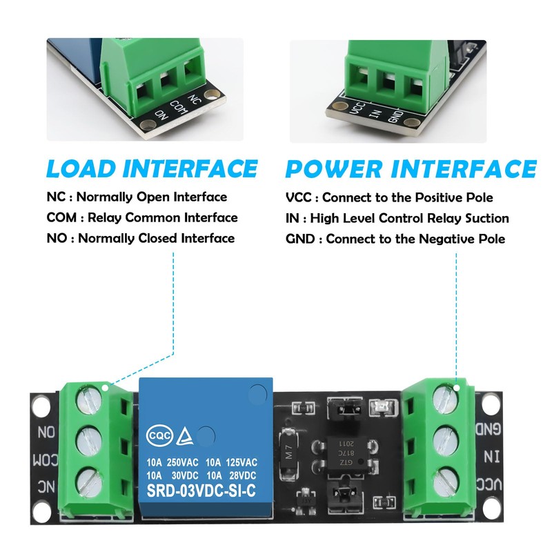 3 V 1 Channel Relay Optocoupler Module, Relay Opto Isolation