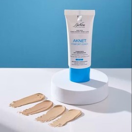 BioNike Aknet Comfort Cover for Foundation No. 101 Ivoire Anti Blemishes, Gives a Light, Natural and Pleasant Result, 30 ml