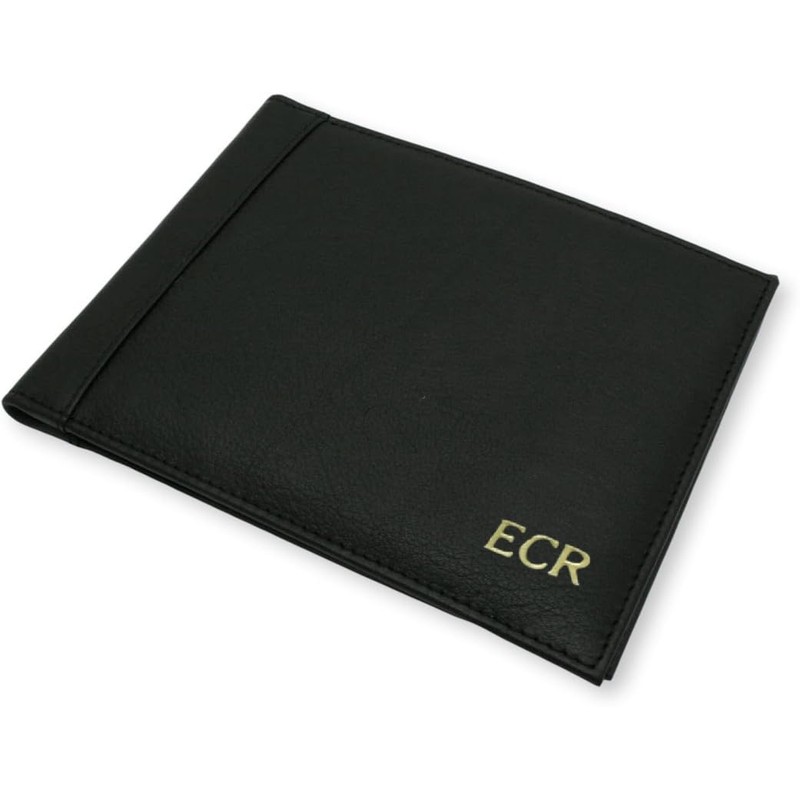 Tawny Owl Disabled Blue Badge Leather Case Holder in Black