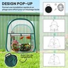 Outsunny Mini-Gartengewächshaus, Mini-Pop-up-Gewächshaus aus durchsichtigem PVC, Überwinterungszelt für drinnen oder