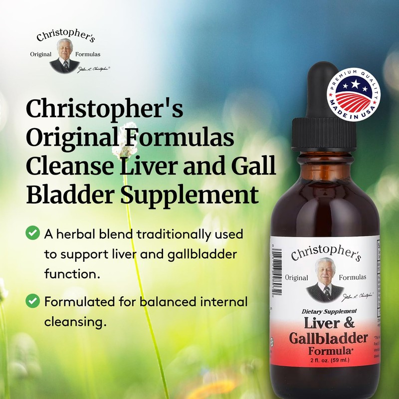 Christopher's Original Formulas Liver & Gallbladder Formula, Herbal Supplement for