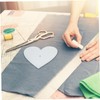 SEWACC 3pcs Acrylic Patchwork Rulers Heart Shape Sewing Rulers for