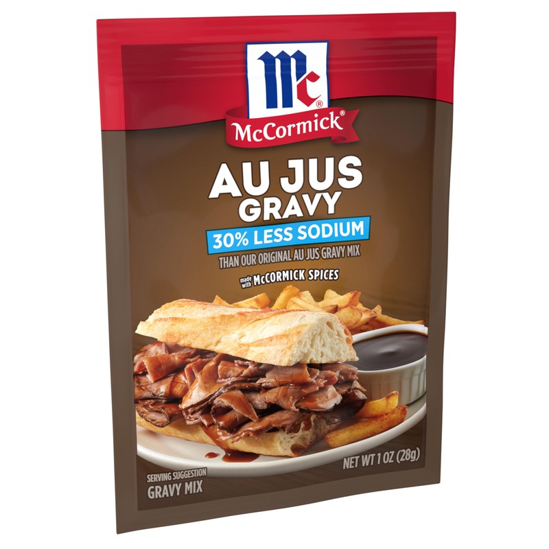 McCormick 30% Less Sodium Au Jus Gravy Mix, 1 oz