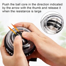 Giroscopios para Ejercicio, JASUVII Antebrazo Ejercitador Gyro Ball, Ejercitador de Dedos Bola de ejercicio muñeca bola de fuerza de muñeca, Ball de Muñeca para Fortalecer Muñecas, Brazos y Manos
