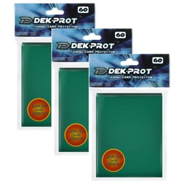 DEK PROT Magic/Regular Size Gaming Card Protectors-180 Sleeves- Ivy Green
