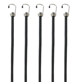 5 Piece 24" Long Bungee Cords, Multipurpose Use