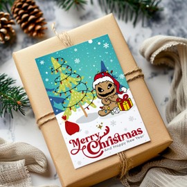 Tivee Christmas Cards - 24 PCS Jack Sally Holiday Cards Boxed with Envelopes, 6 Assorted Designs Christmas Cards, Cute Christmas Nightmare Greeting Gift Cards Bulk Before