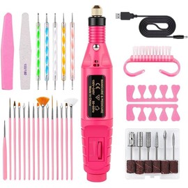 Drill para Uñas Profesional,Lima de Uñas Eléctrica, Herramientas para uñas, lima para uñas de dedos y dedosdel pie, cuidado de uñas, máquina de pulir uñas, set de máquina depedicura